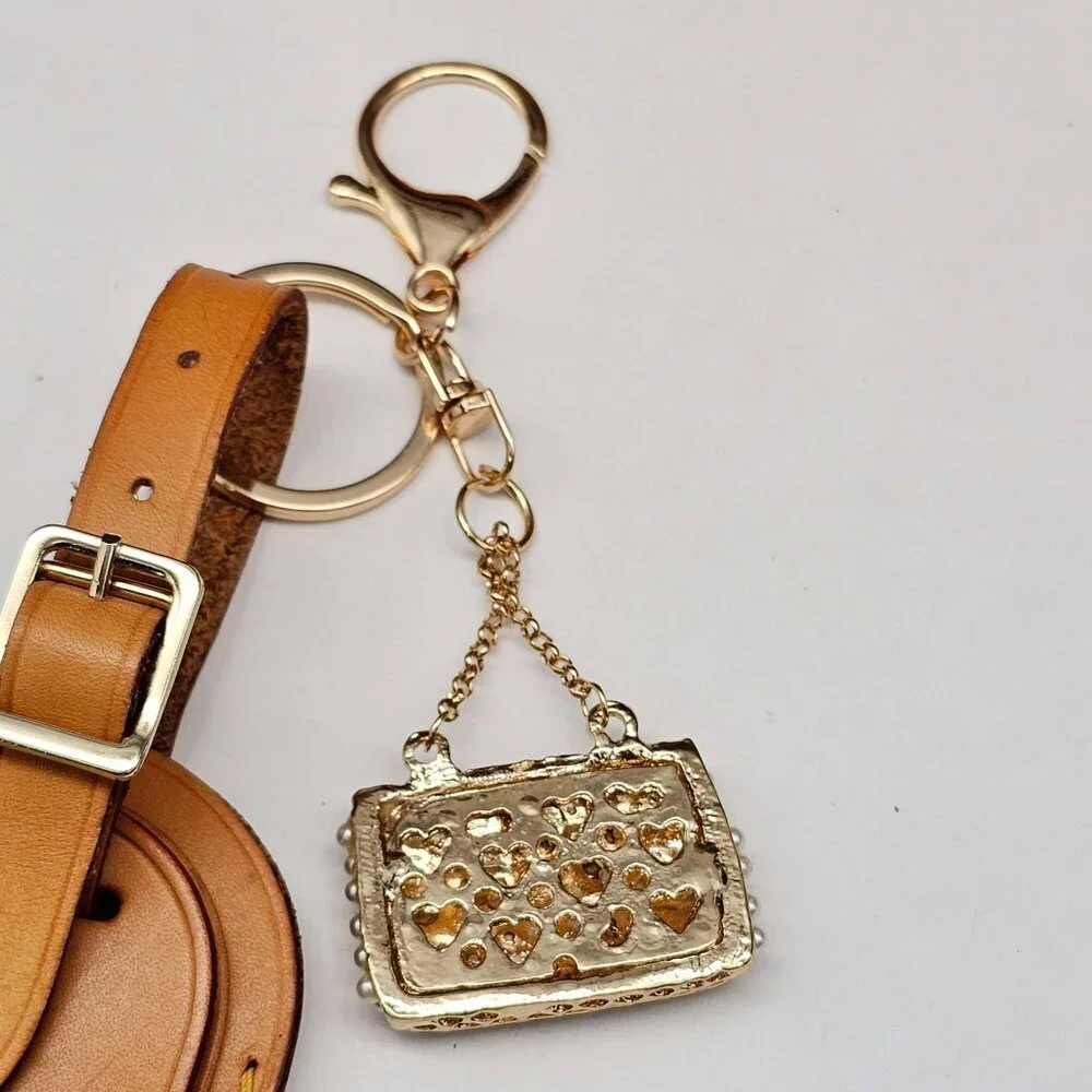 Authentic Louis Vuitton Luggage Tag with Unbranded Keycharm, Keychain - Picture 5 of 6